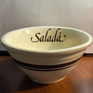 1970s Vintage McCoy Stoneware Salada/Salad Bowl, 10 inches